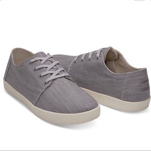 Men’s Toms Grey Denim Payton Sneakers—size 10.5